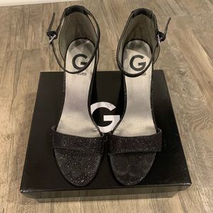 Black sparkly guess shoes